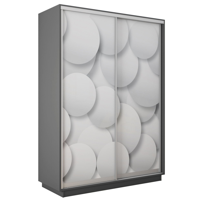 Шкафы-купе 2-х дверные, Шкаф-купе Экспресс 2-х дверный Фотопечать Шары Стекла 120х60х220