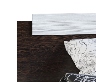 Кровать Эко 1,6 м ЛДСП