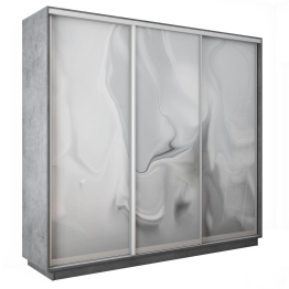 Шкаф-купе Экспресс 3-х дверный Фотопечать Шелк Стекла 240х60х240