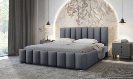 Кровать Лелия Плюс в базовых тканях, без основания и без подъемного механизма, 160х200