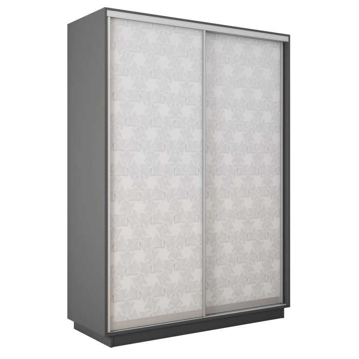 Шкафы-купе 2-х дверные, Шкаф-купе Экспресс 2-х дверный Фотопечать Калейдоскоп Стекла 140х60х220