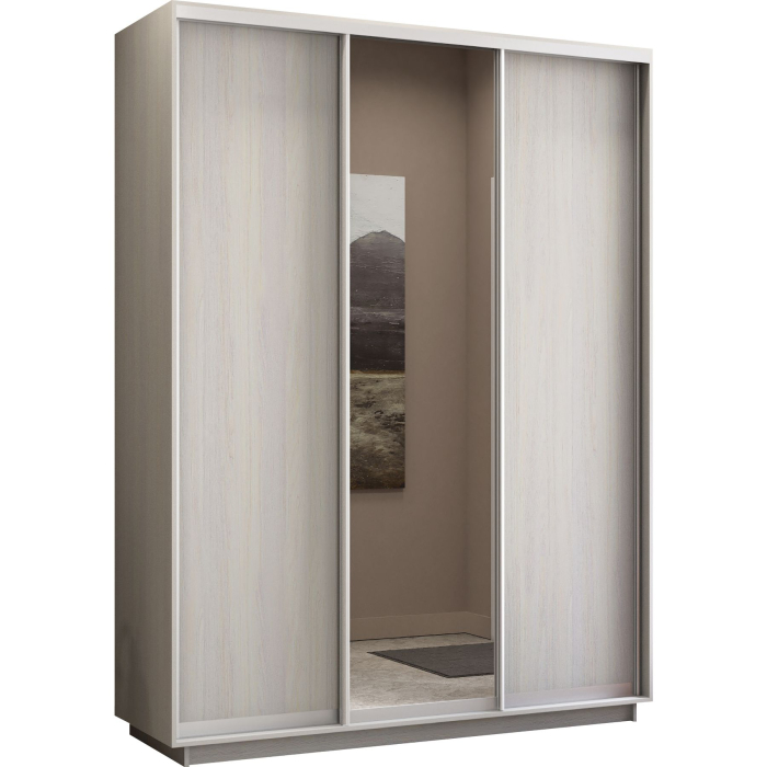 Шкафы-купе, Шкаф-купе Экспресс Медиум (1 зеркало) трио 2200 x 1800 x 600