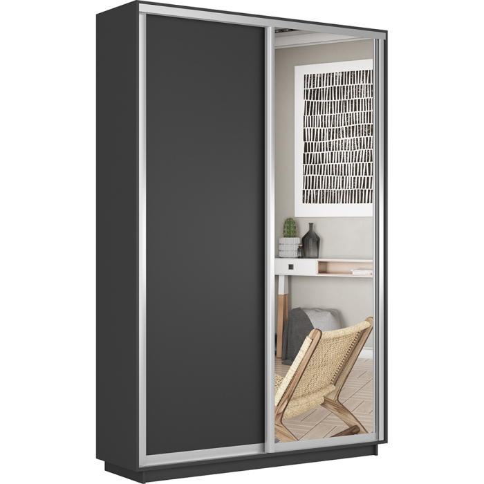 Шкафы-купе 2-х дверные, Шкаф-купе Экспресс Медиум дуо 2200 x 1600 x 450