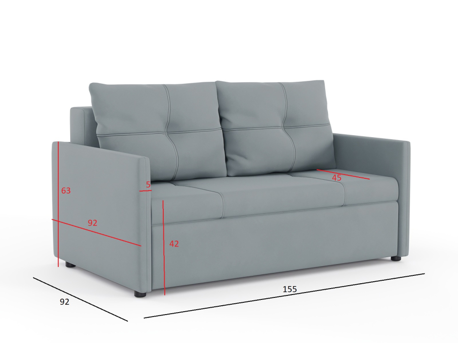 Мягкая мебель, Диван-кровать Майами Лайт велюр 