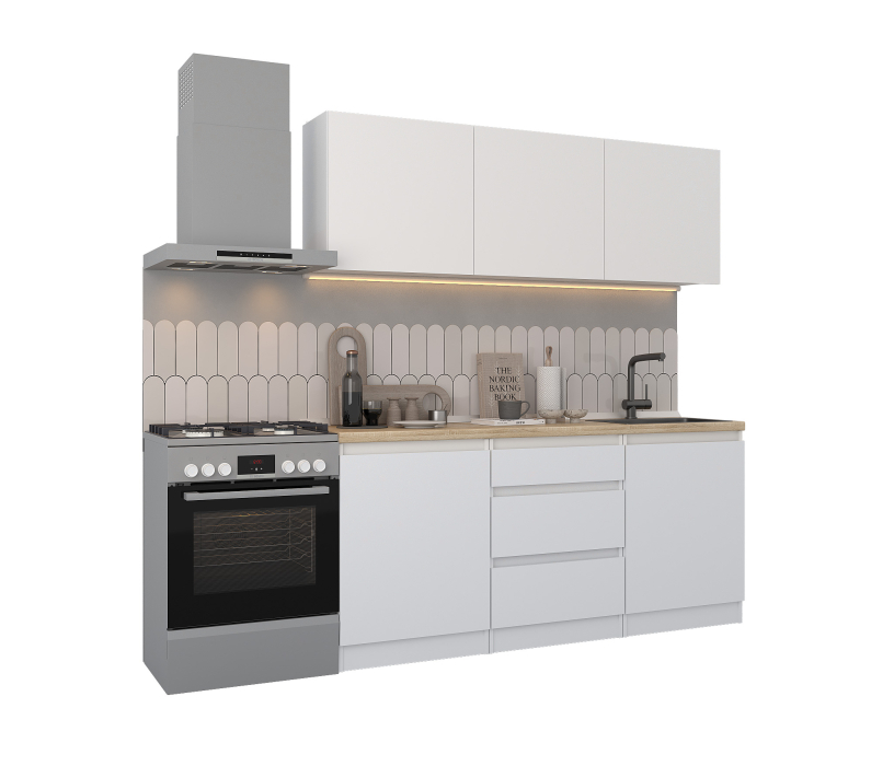 Кухонные гарнитуры, Кухонный гарнитур Леон прямой 1800 см