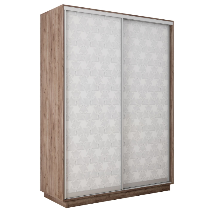 Шкафы-купе 2-х дверные, Шкаф-купе Экспресс 2-х дверный Фотопечать Калейдоскоп Стекла 140х60х240