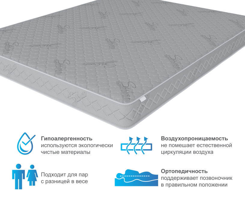 1600 x 2000, Матрас Фиеста 1600х2000