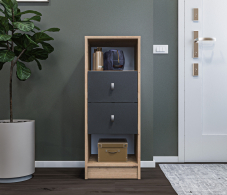 Тумбы, Тумба Сидней СБ-2585/1 Дуб дикий/Диамант серый