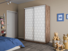 Шкафы-купе 2-х дверные, Шкаф-купе Экспресс 2-х дверный Фотопечать Калейдоскоп Стекла 160х60х240