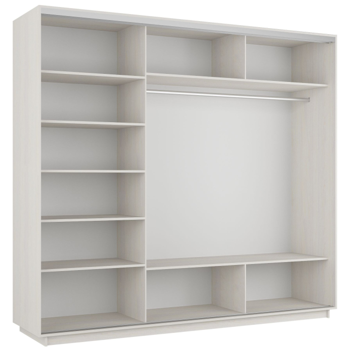 Шкафы-купе, Шкаф-купе Экспресс Медиум (1 зеркало) трио 2200 x 2400 x 600