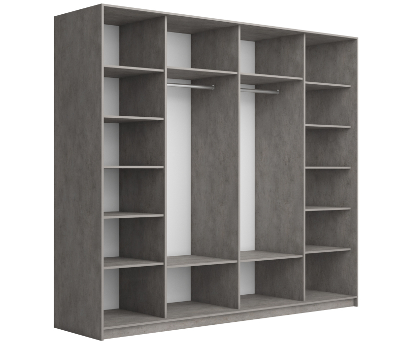 Шкафы-купе 2-х дверные, Шкаф-купе Прайм ДСП/Стекло черное, 220х57х230