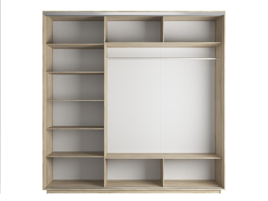 Шкафы-купе 3-х дверные, Шкаф-купе Экспресс 3-х дверный Фотопечать Шелк Стекла 240х60х220