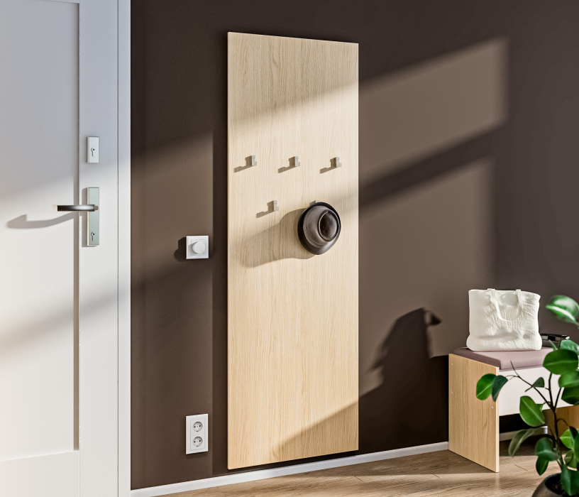 Настенные, Вешалка Афина СБ-3321 Дуб Винченца