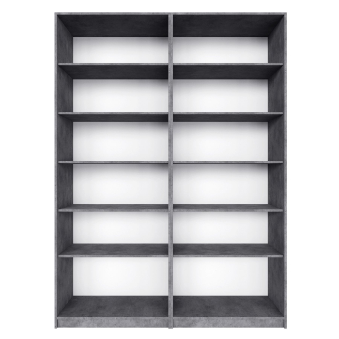 Шкафы распашные, Распашной шкаф Локер 800+800 (Гармошка с системой Push to Move/Левый) с полками