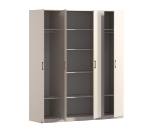 Шкаф четырехдверный Макс 2000 мм, вариант №3 (ЛДСП)