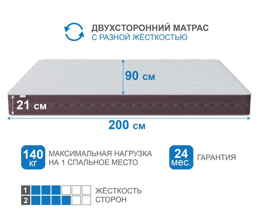 900 x 2000, Матрас Корсика-Олимпик 900х2000