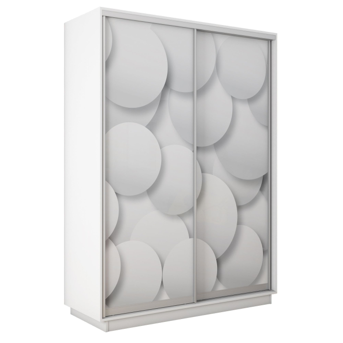 Шкафы-купе 2-х дверные, Шкаф-купе Экспресс 2-х дверный Фотопечать Шары Стекла 160х45х220