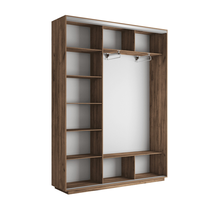 Шкафы-купе 3-х дверные, Шкаф-купе Экспресс 3-х дверный Фотопечать Шелк Стекла 210х45х240