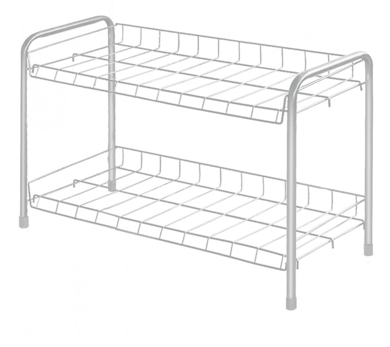 Обувницы, Этажерка для обуви разборная низкая 2 полки 660х280х440мм