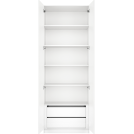 Шкаф распашной Локер Распашной/доп. полки + модуль 80х220х53