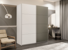 Шкафы-купе 2-х дверные, Шкаф-купе Эста 2-х дверный ДСП/Стекла хаки/Доводчик 180х66х240