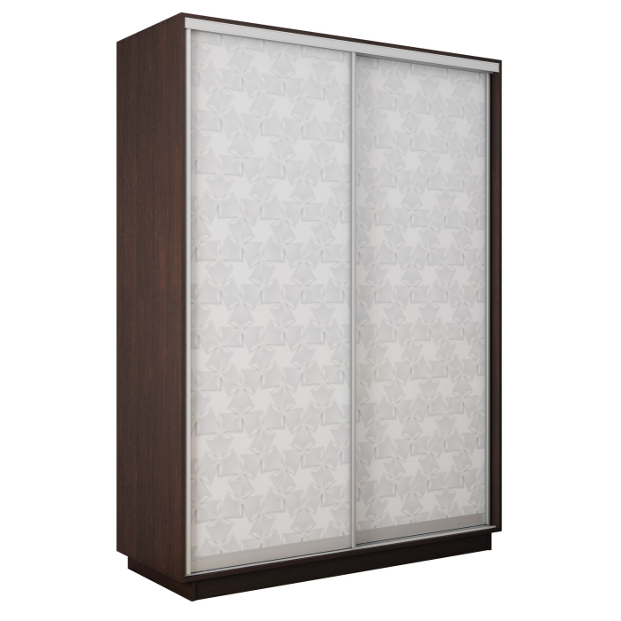 Шкафы-купе 2-х дверные, Шкаф-купе Экспресс 2-х дверный Фотопечать Калейдоскоп Стекла 120х60х240