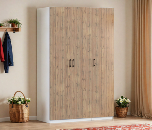 Шкаф трехдверный Макс 1500 мм, вариант №3 (ЛДСП)