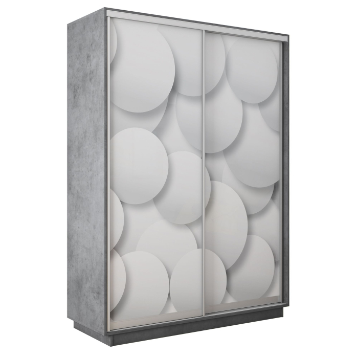 Шкафы-купе 2-х дверные, Шкаф-купе Экспресс 2-х дверный Фотопечать Шары Стекла 120х45х240