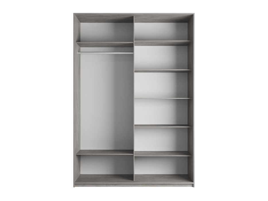 Шкафы-купе 2-х дверные, Шкаф Прайм дуо ДСП+зеркало 2300 х 1200 х 570