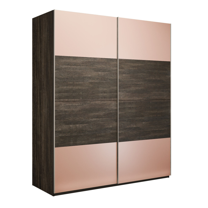 Шкафы-купе 2-х дверные, Шкаф-купе Эста 2-х дверный ДСП/Стекла пудра/Доводчик 200х66х240