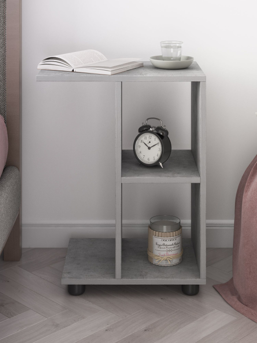 Журнальные столики, Стол приставной Ник c полками 473х300х580