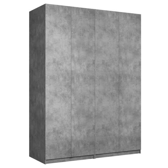 Шкафы распашные, Шкаф складной Е1 Локер ("Гармошка" с системой Push to Move/Левый)162х52.5х220 см, с двумя модулями