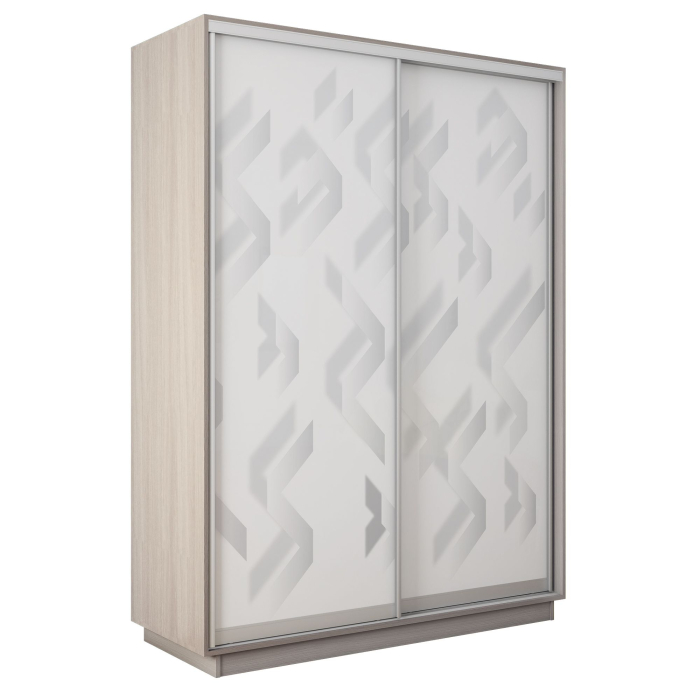 Шкафы-купе 2-х дверные, Шкаф-купе Экспресс 2-х дверный Фотопечать Ленты Стекла 160х60х220