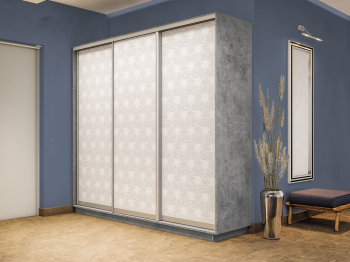 Шкаф-купе Экспресс 3-х дверный Фотопечать Калейдоскоп Стекла 210х60х240